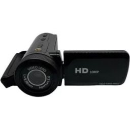 INF Appareil photo numérique HD avec objectif grand angle Le noir