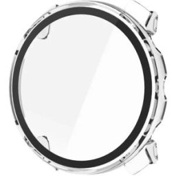 INF Boîtier de protection compatible avec Polar Vantage M3 - Coque PC avec protecteur d'écran en verre trempé Transparent