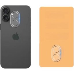 INF Lot de 2 protections d'objectif 3D intégrales avec anneau luminescent compatibles avec iPhone 17