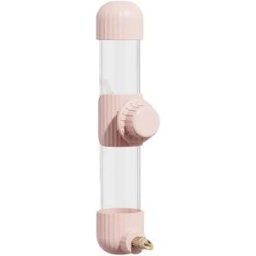 INF Abreuvoir Automatique Suspendu 280ml pour Cage d'Oiseaux - Anti-Fuite Rose