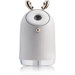 INF Humidificateur Créatif USB : Nano Brumisateur, Purificateur d'Air et Veilleuse Blanc