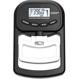 INF Dynamomètre Électronique Rechargeable 180kg Testeur de Force de Préhension Blanc + Noir