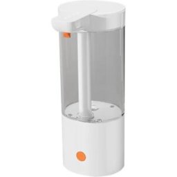 INF Distributeur de savon sans contact USB rechargeable 400ml – Automatique mains libres, capteur 0.3s, boîtier ABS blanc
