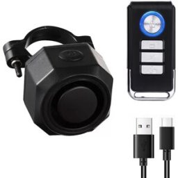 INF Alarme de vélo rechargeable avec télécommande 110dB