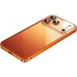 INF Coque Arrière Transparente Orange avec Boucle Magnétique Compatible avec iPhone 17 Pro