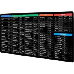 INF Tapis de bureau/grand tapis de souris avec raccourcis clavier Windows S