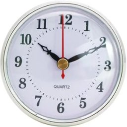 INF Horloge à quartz 80 mm mini horloge chiffres arabes