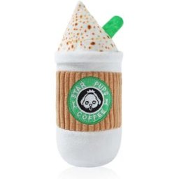 INF Jouet à mâcher interactif en peluche pour chiots et chiens - Forme de tasse de café
