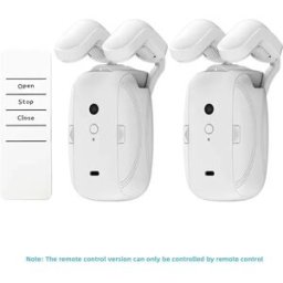 INF Moteur de Rideau Électrique Intelligent - Télécommande Double Ouverture pour Tringle Romaine
