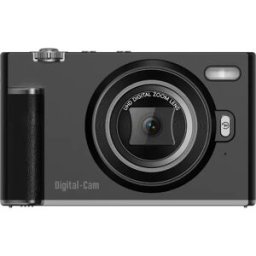 INF Appareil photo à écran pivotant 2.8-inch IPS tactile, 8 millions de pixels, vidéo 2.7K et photos 56M Le noir