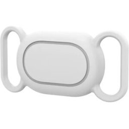 INF Étui de Protection en Silicone compatible avec Xiaomi - Housse Étanche pour Traceur pour Animaux, Anti-Perte, Ajustement Blanc