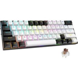 INF Clavier Mécanique RGB Bluetooth Triple Mode 61 Touches - Compact, Portable et Silencieux