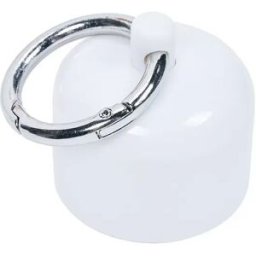 INF Boîte à bijoux portable avec porte-clés Blanc