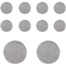 INF Lot de 10 lingettes de rechange en microfibre pour aspirateur robot Ecovacs X1/T10/T20/T30pro et Dreame S10/S20/X10/X20/X30