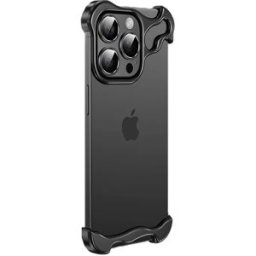 INF Coque Compatible Avec iPhone 16ProMax, Protection Anti-Choc Sans Bordures Avec Amortisseurs d'Angles en Alliage de Titane