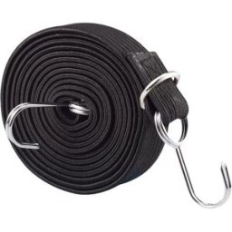 INF Sangle de bagage élastique avec crochets Le noir 3m