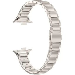 INF Bracelet de montre en acier inoxydable compatible avec Xiaomi Band 8 Pro/9 Pro, Redmi Watch 4/5 - Design à fausses trois Lumière des étoiles