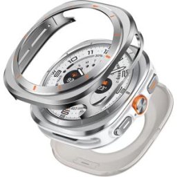INF Coque en métal pour Samsung Galaxy Watch 7 Ultra, orange titane