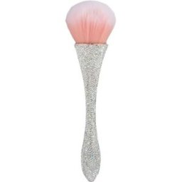 INF Pinceau à Poussière d'Ongles Taille Large avec Strass, Pinceau de Maquillage Multi-Usage Argent