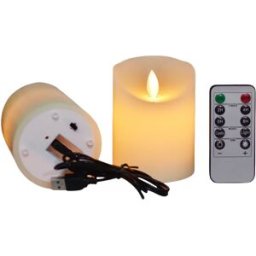 INF Bougies LED, bougies rechargeables à piles avec télécommande S