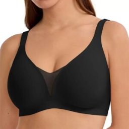 INF Soutien-gorge sans couture respirant pour grandes tailles - Effet Push-up en V profond, Soutien doux, Plusieurs couleurs et Le noir 3XL