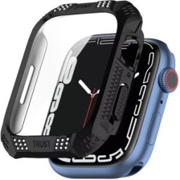 INF Apple Watch 7 41 mm boîtier PC/verre trempé Noir