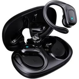 INF Écouteurs sport Bluetooth à crochet BX28 avec réduction de bruit intelligente, étanches et batterie 480MAH Le noir