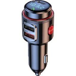 INF Transmetteur Bluetooth MP3 pour voiture avec Bluetooth 5.3, charge rapide PD30W et double chargeur USB intelligent