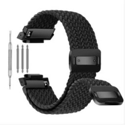 INF Bracelet de remplacement en nylon tissé compatible avec G-SHOCK Casio GA2100/GA110 Le noir