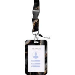 INF Porte-carte d'identité paresseux avec enrouleur de badge rétractable Model A
