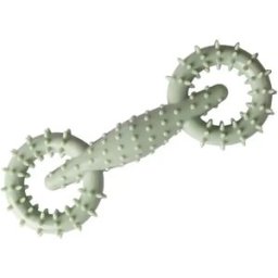 INF Jouet à mâcher TPR pour chien - Jouet de dentition interactif pour chiots et chiens Vert