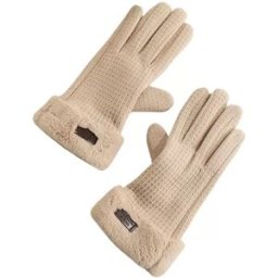 INF Gants Tactiles Chauds Coupe-Vent - Gants Thermiques Doublés Polaire pour Activités Extérieures Hivernales Kaki