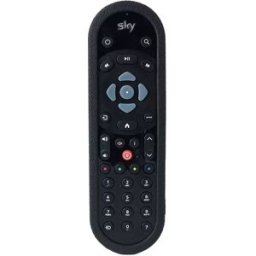 INF Housse de Télécommande en Silicone Compatible avec SKY Version Anglaise - Antichoc, Antidérapante Le noir