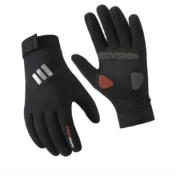 INF Gants Thermiques Tactiles Coupe-Vent Antidérapants en Polaire pour Vélo et Activités Extérieures Le noir