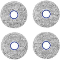 INF Set de 4 sacs à poussière compatible avec Dreame pour aspirateur robot - Fibre haute filtration, gris, 13cm x 13cm