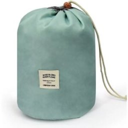 INF Trousse de maquillage à cordon de serrage, trousse de toilette de voyage en nylon