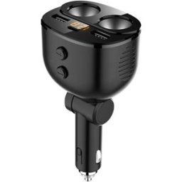 INF Chargeur Voiture PD18W+QC3.0 Double USB avec Affichage Tension LED, Splitter Allume-Cigare Universel 12-24V, Fusible