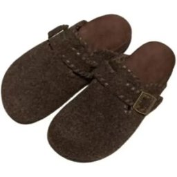 INF Chaussons Douillets et Chauds, Compatibles avec le Style Birkenstock, Parfaits pour l'Automne/Hiver café 40