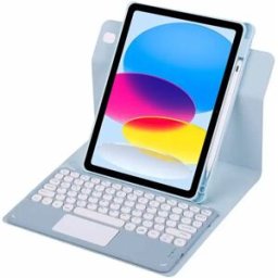 INF Étui Clavier Bluetooth Magnétique - Bleu Brume avec Touches Carrées (Contrôle Tactile) Compatible avec iPad Pro (M4) 11