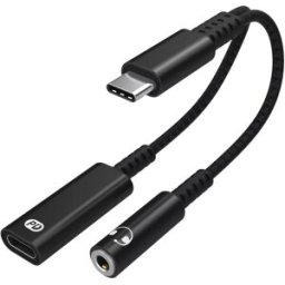 INF Adaptateur USB-C pour écouteurs 3,5 mm et chargeur USB-C