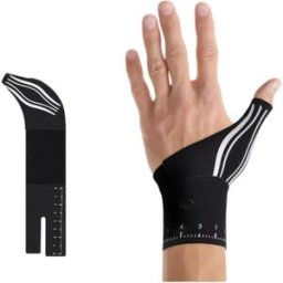 INF Attelle de pouce légère unisexe - Support de poignet - Main gauche - Noir Main gauche