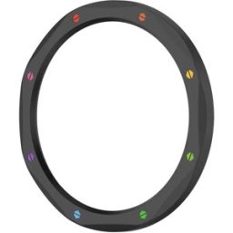 INF Lunette noire arc-en-ciel pour Xiaomi Mi Watch S4/S3 - avec protecteur d'écran