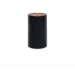 INF Lampe de Bougie Électronique LED Série Magic Black (7,5cm x 12,5cm) - Surface Miroir Plate