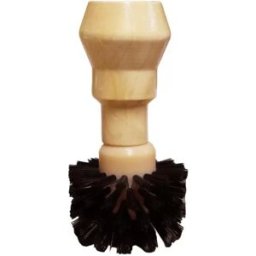INF Brosse de nettoyage pour porte-filtre de machine à café avec manche en bois 58 millimètres
