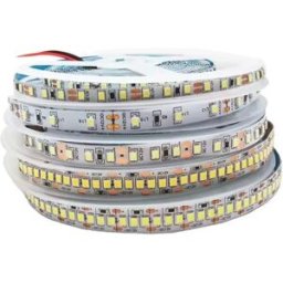 INF Bande LED Blanc Chaud 3000K 8mm 220V, Découpable, 2835, 120 led/m, Non-Étanche 5 m