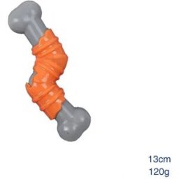 INF Jouet à Mâcher pour Chien en Nylon et TPR - Résistant, Nettoyant et Amusant Orange