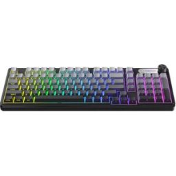 INF Clavier musical 98 touches - Connexion tri-mode filaire/2.4G/Bluetooth, touches PBT, structure gasket, rétroéclairage RGB,