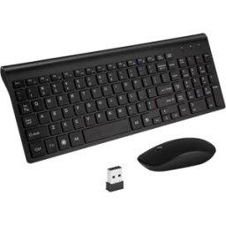 INF Ensemble clavier et souris sans fil Argent Blanc