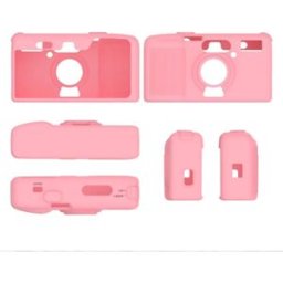 INF Étui de protection en silicone compatible avec Kodak Snapic A1 - Protection enveloppante souple, anti-poussière, découpes Rose