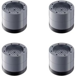 INF Pieds Anti-Vibration Machine à Laver - Augmentation de 6cm - Double Couche - Lot de 4